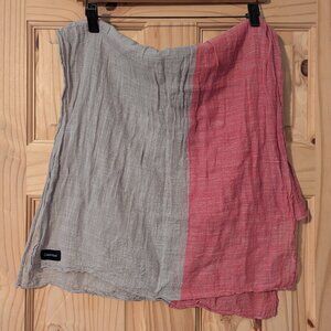 Calvin Klein color-block gauze scarf